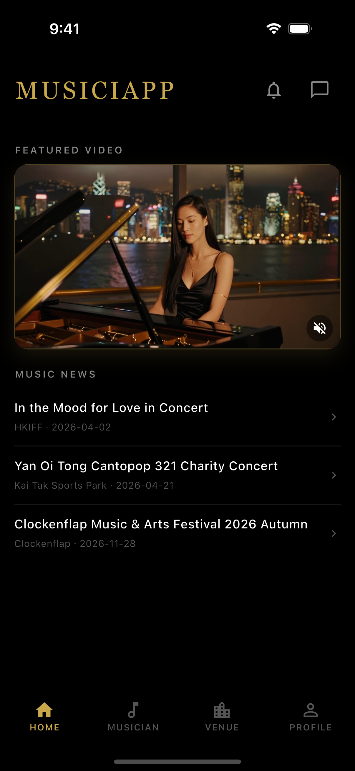 Musiciapp Booking Experience
